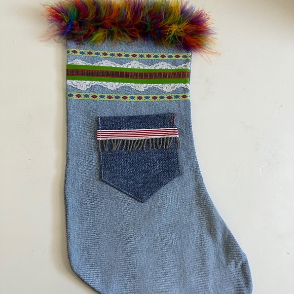 DENIM STOCKING - Picture 1 of 2